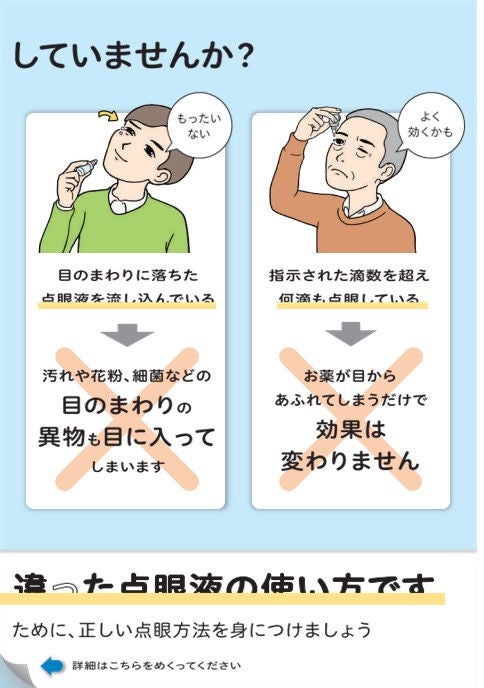 点眼液の点眼方法